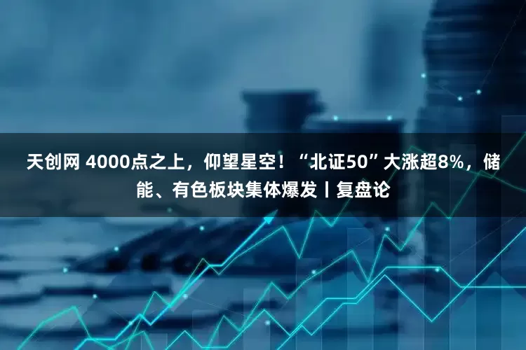 天创网 4000点之上，仰望星空！“北证50”大涨超8%，储能、有色板块集体爆发丨复盘论